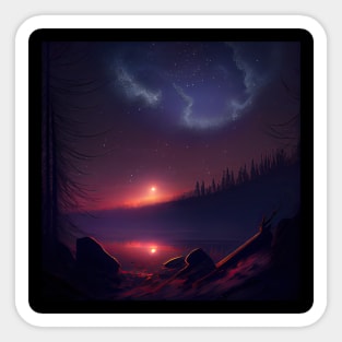 Starlit Sunset Sticker